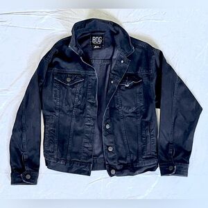 BDG Women Oversized Black Denim Jean Jacket size XS Petite